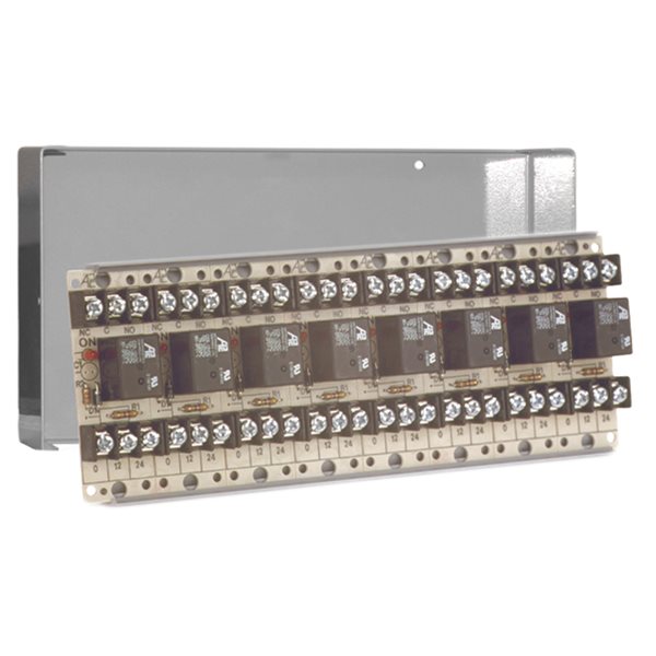 APC MR-708/C MR-700 Series 12VDC/ 24VDC Relays, SPDT, 8 Modules, Grey Can