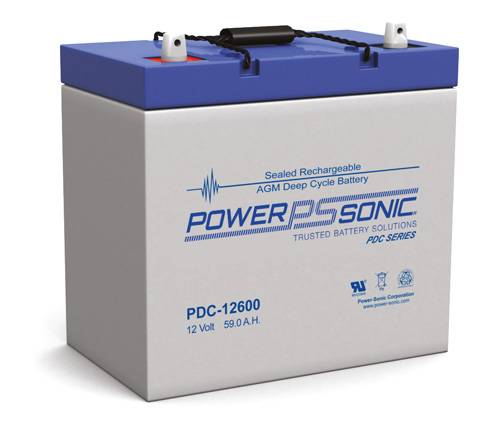 Power Sonic PDC-12600 U 12V 60Ah Deep Cycle AGM