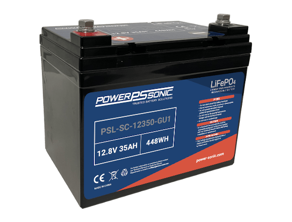Power Sonic PSL-SC-12350-GU1 M8 PSL-SC-12350-GU1 12.8V35AH LiFePO4