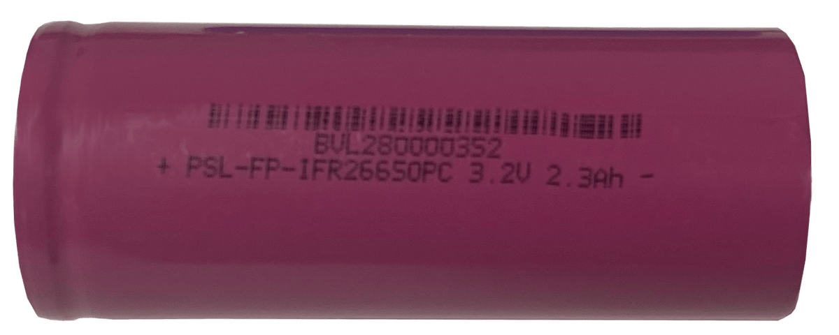 Power Sonic PSL-FP-IFR26650PC LiCylCell;PSL-FP-26650, 3.2V2.3AH, Power Cell, 30C