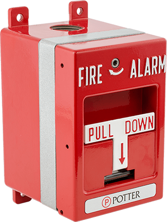 Potter RMS-6T-EXP-WP-LP-KL Explosion Proof Pull Station, Dual Action, DPDT, Key Lock Reset - image 1