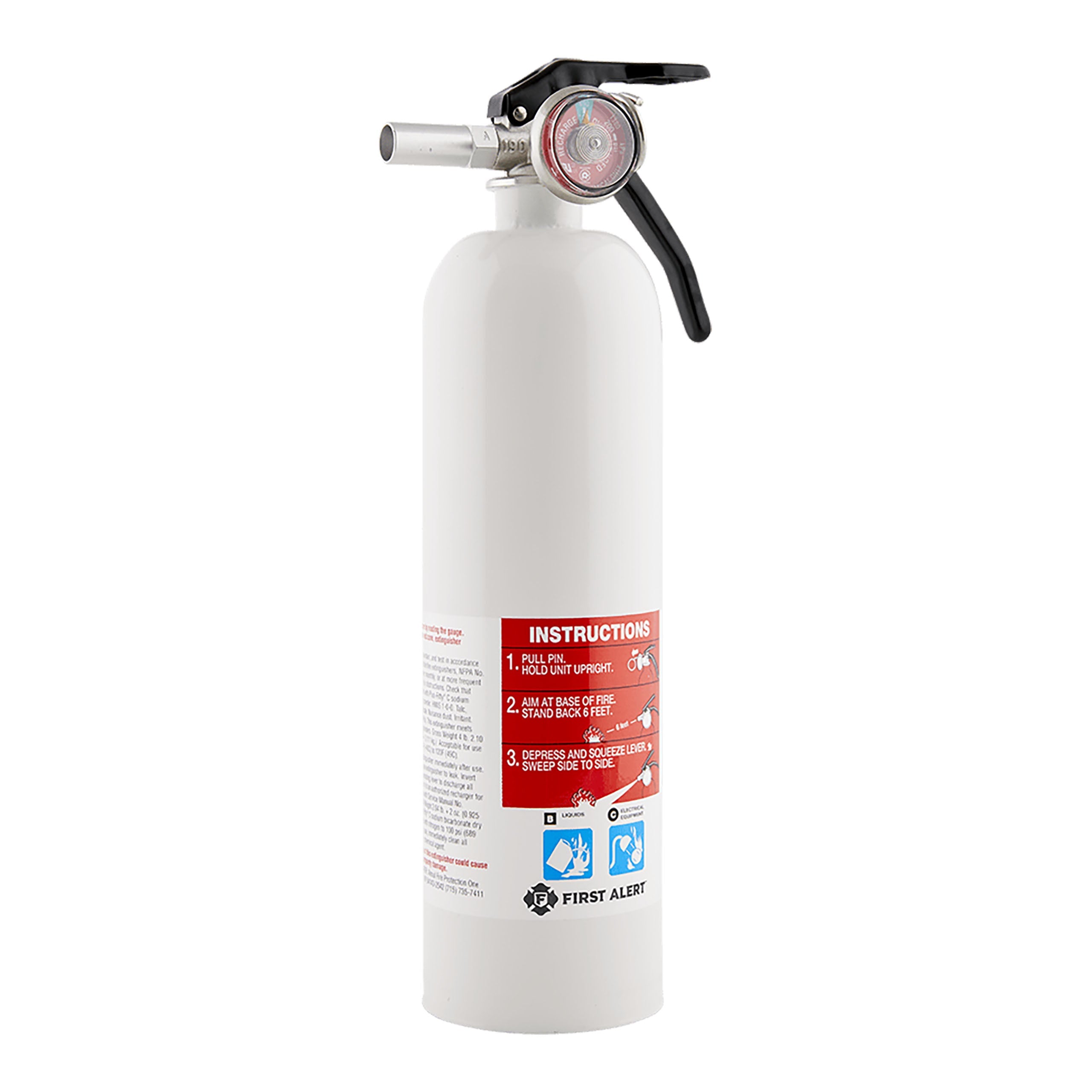 First Alert REC5 Rechargeable Recreation Fire Extinguisher UL Rated 5-B:C