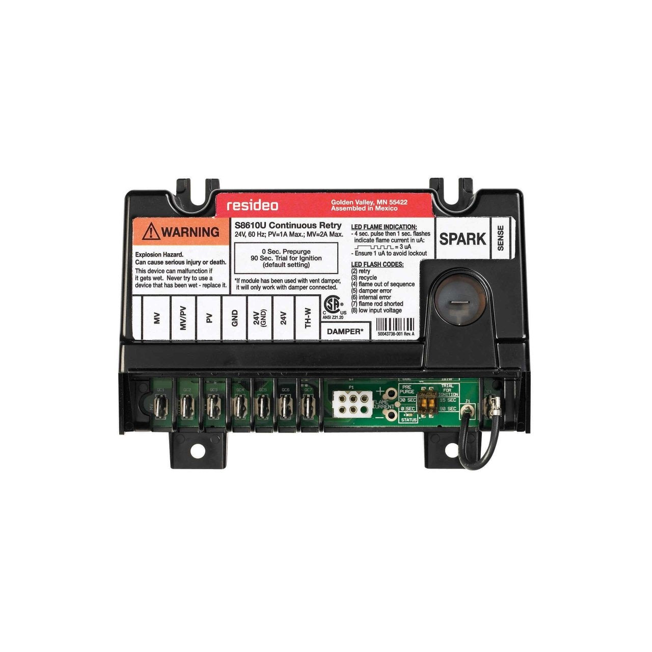 Resideo S8610U3009/U Multi-System Intermittent Pilot Ignition Module - The Fire Alarm Supplier