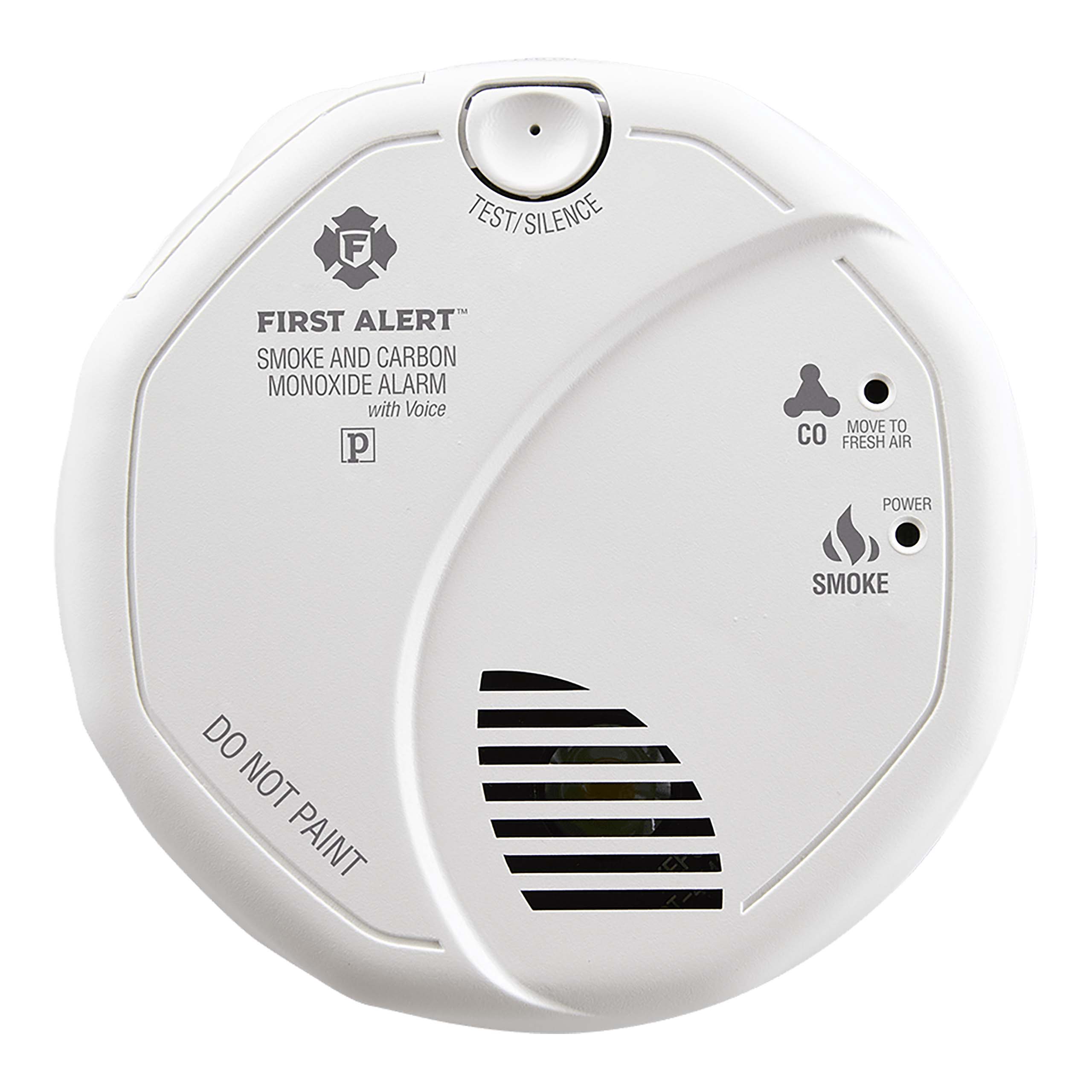 First Alert SC7010BV Hardwired Combination Photoelectric Smoke and Carbon Monoxide Alarm with Voice Alerts