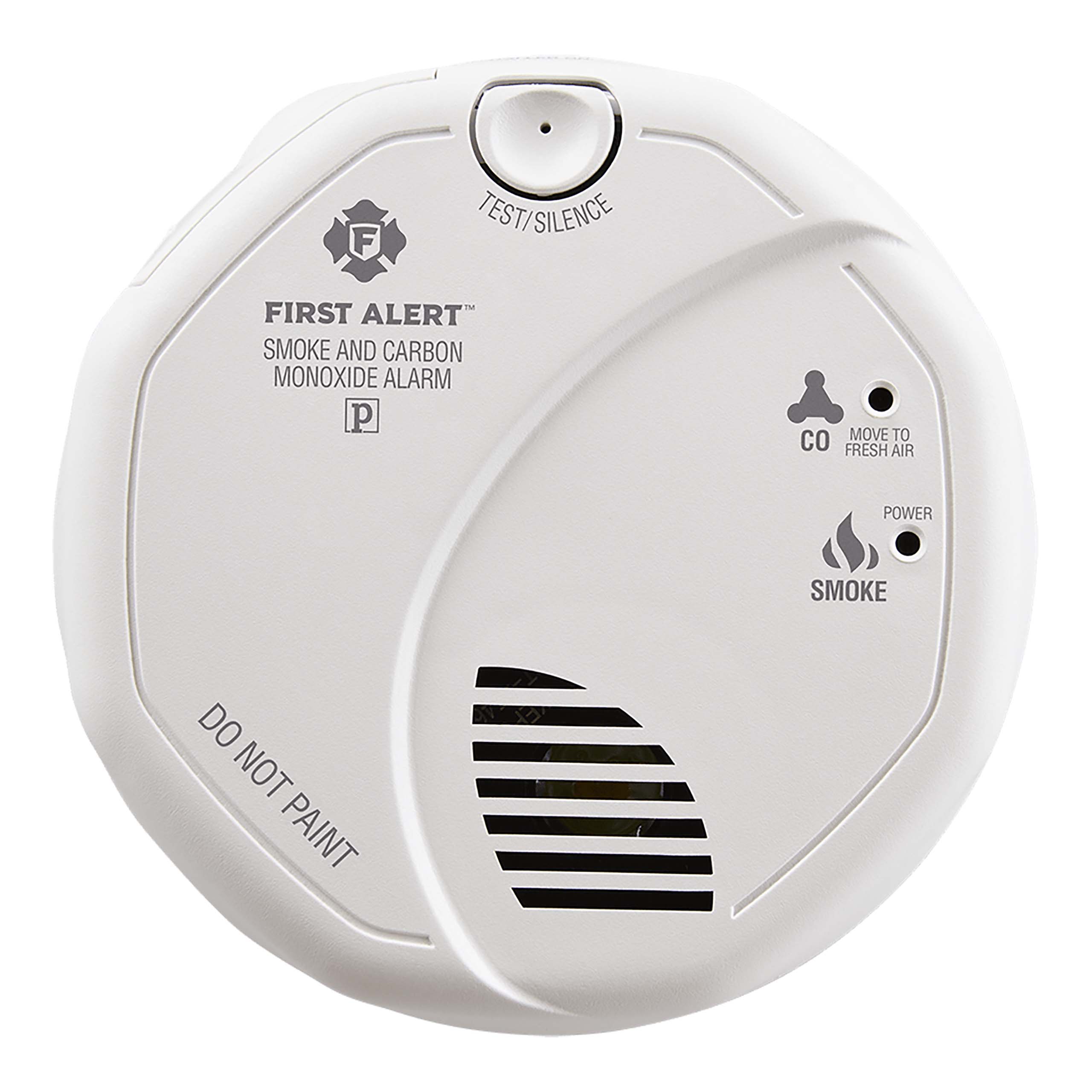 First Alert SC7010B Hardwired Combination Photoelectric Smoke and Carbon Monoxide Alarm with Battery Backup