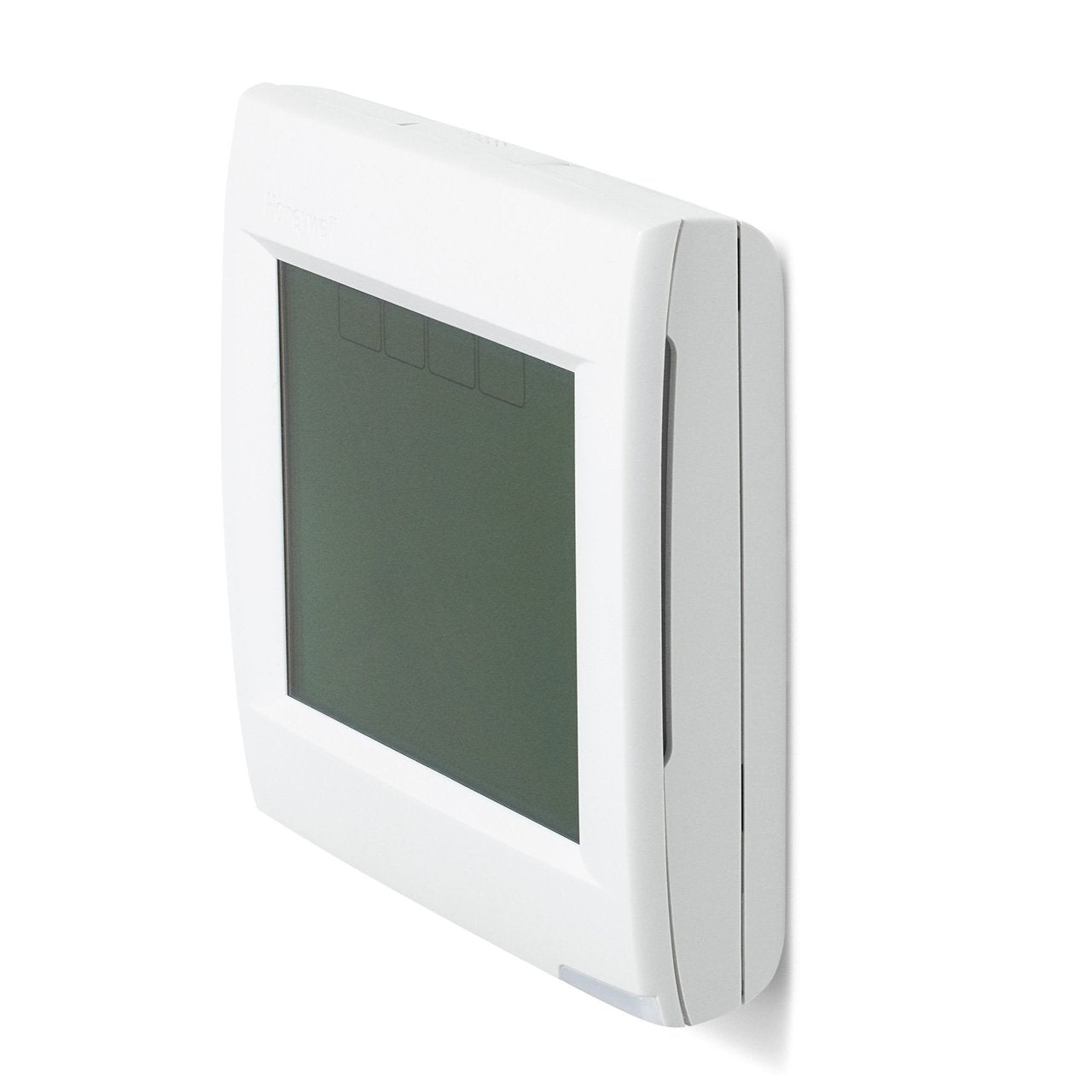 Honeywell Home VisionPRO 8000 single-stage thermostat with digital display and control buttons for heating and cooling systems