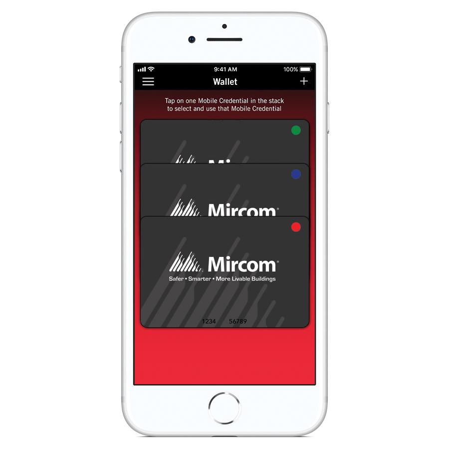 Mircom TX3-CMC-2 Mobile Smartphone Credential, 2.4-GHz Frequency