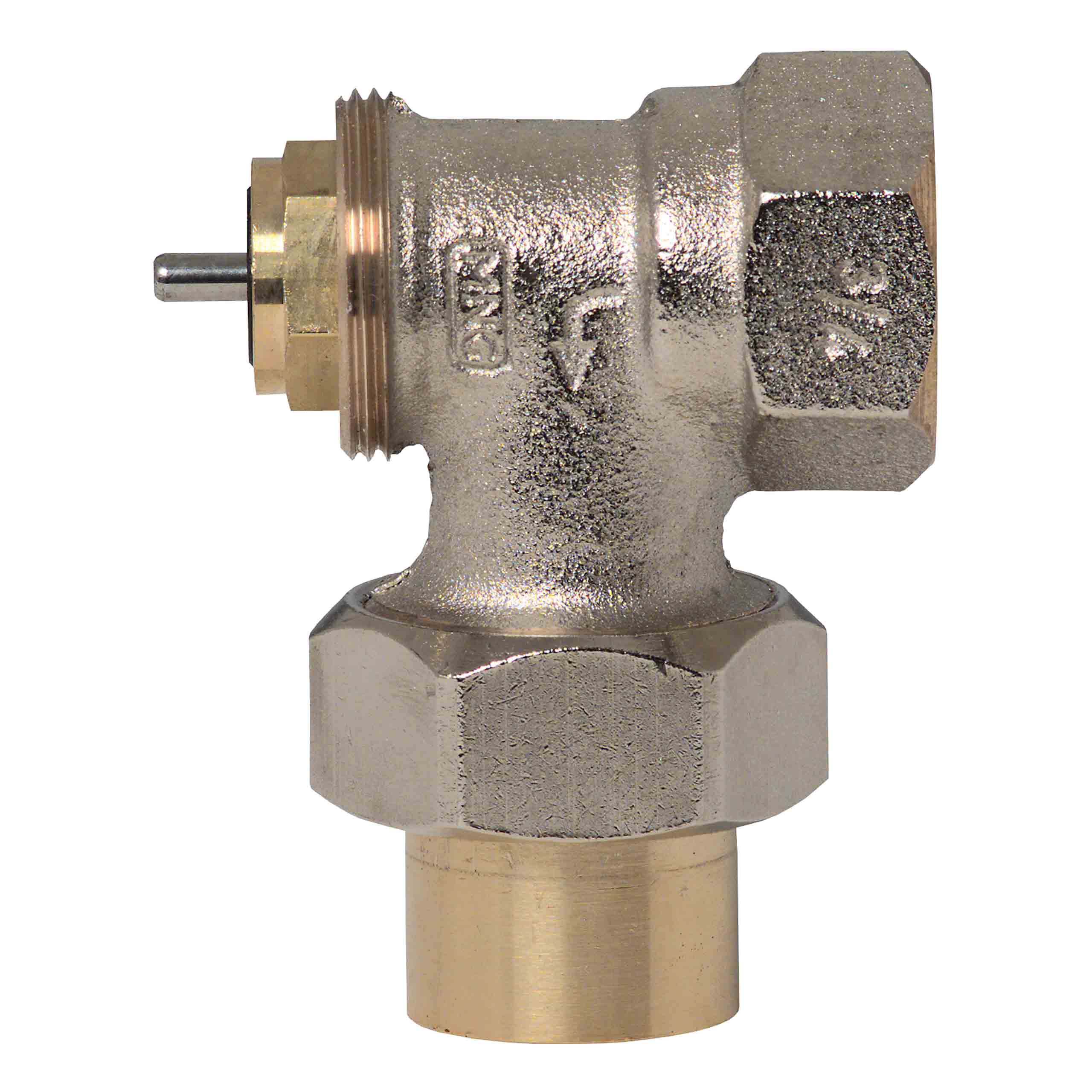 Resideo V2040ESL15 Angle Pattern 1/2 in Thermostatic Vertical Radiator Valve
