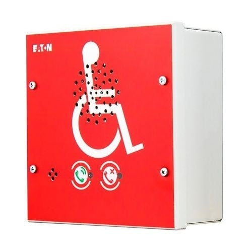 Eaton Wheelock VoCALL 16 US digital area of refuge fire alarm system with control panel and emergency communication features.
