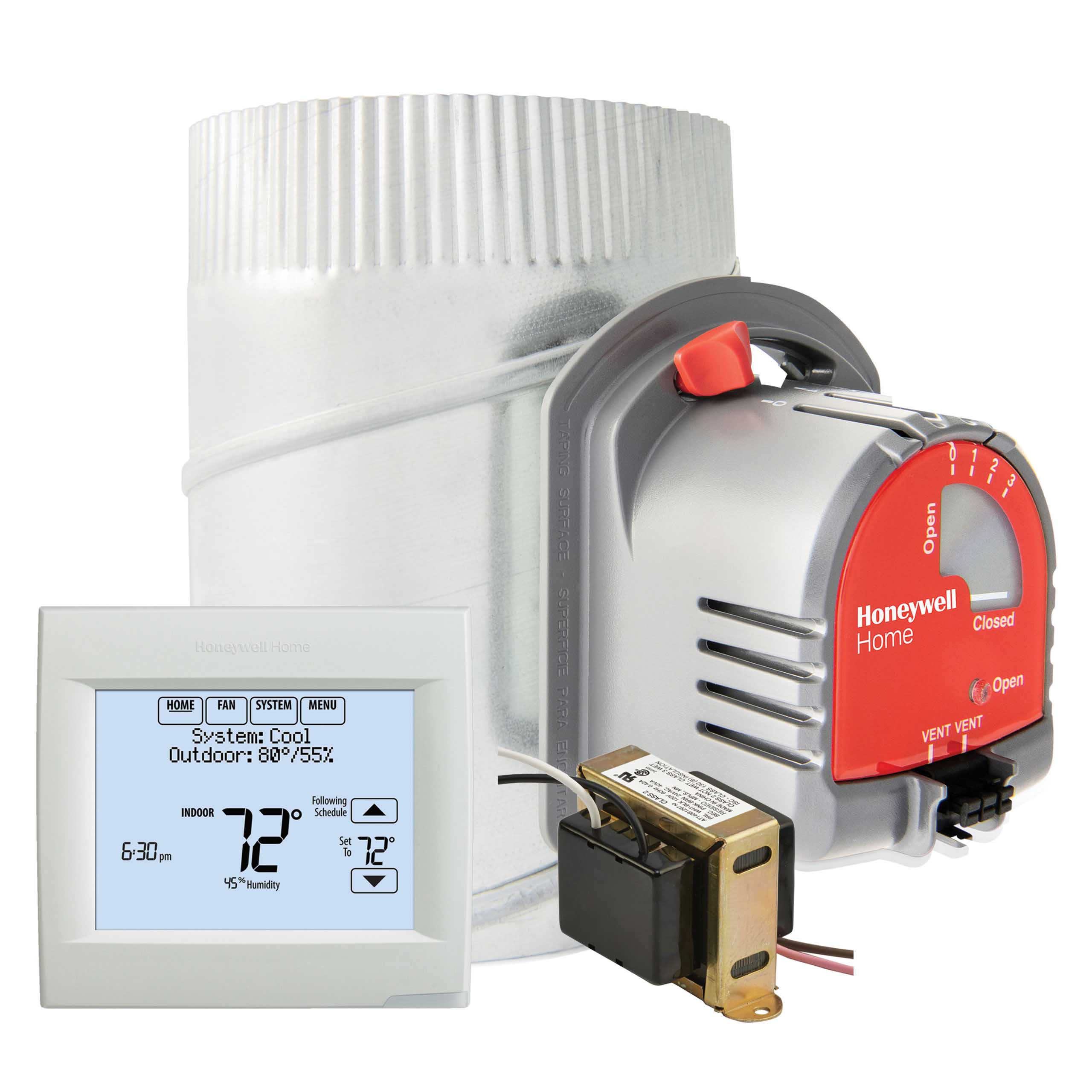 Resideo YTH8321WF1044/U WiFi VisionPRO 8000 and TrueZONE 8 in Damper