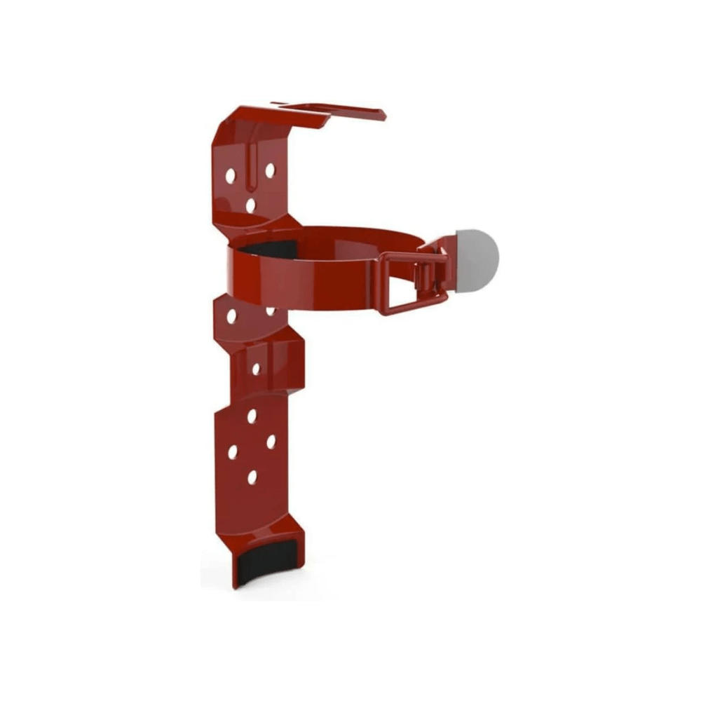 Amerex 818 Steel Fire Extinguisher Bracket (Red) - The Fire Alarm Supplier