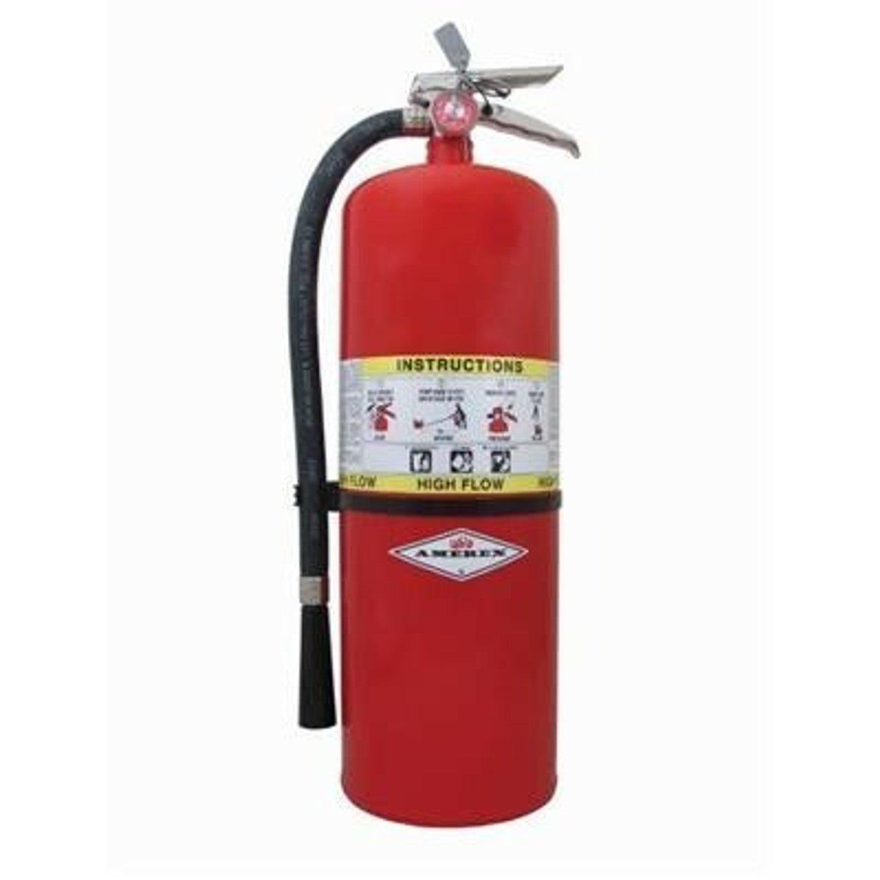 Amerex 760 High Flow Fire Extinguisher, ABC, 20lb, 4A60BC With Wall Bracket - The Fire Alarm Supplier