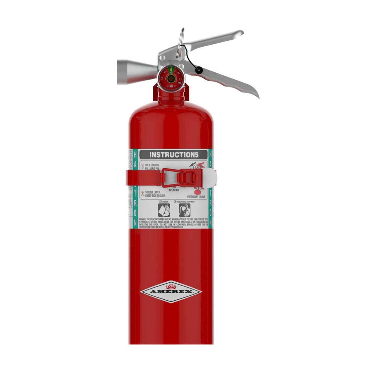Amerex B386T Halotron 1 Fire Extinguisher, 5 Pound, 5BC (15271) - The Fire Alarm Supplier