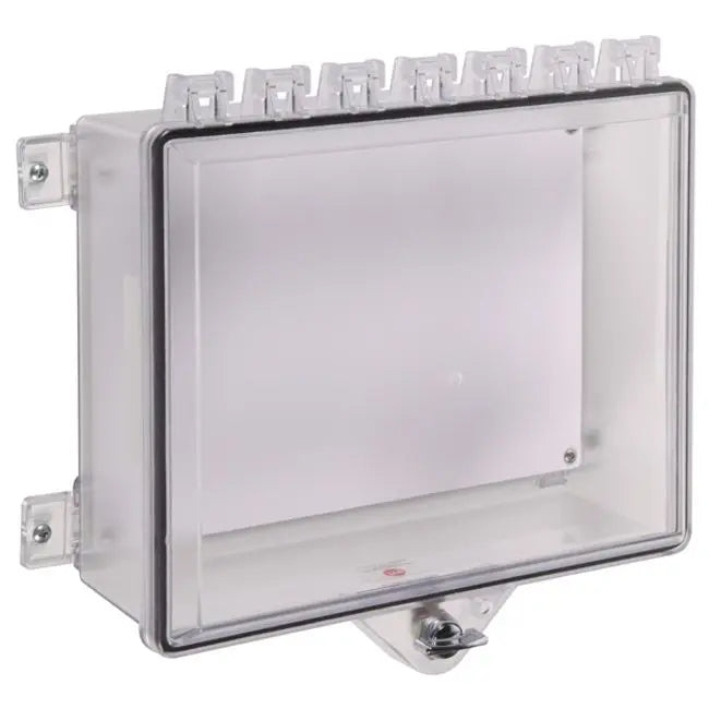 STI-7521 Type 4X Protective Cabinet with Backplate and Thumb Lock Clear