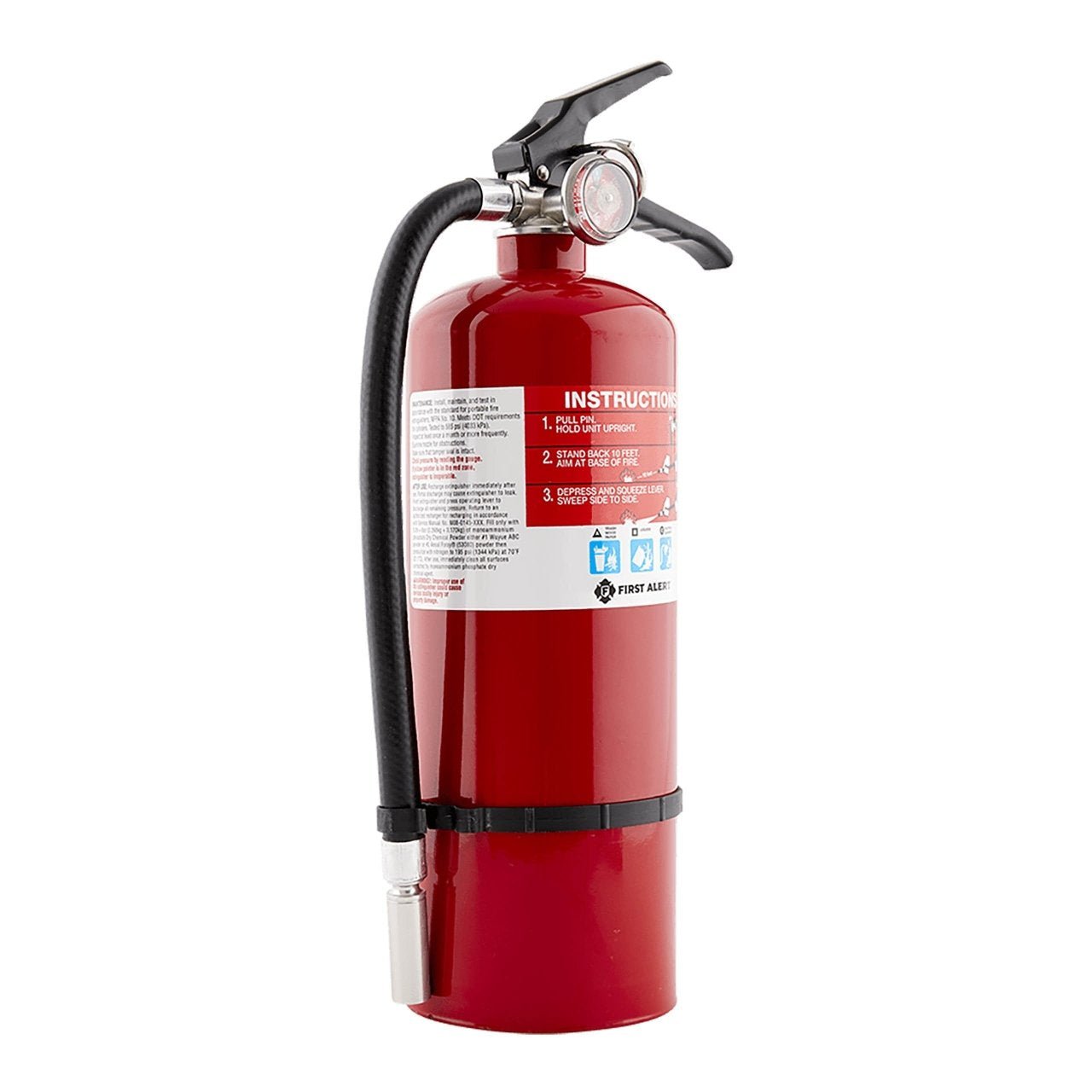 BRK PRO5 Rechargeable Heavy Duty Fire Extinguisher UL Rated 3 - A:40 - B:C (Red) - The Fire Alarm Supplier