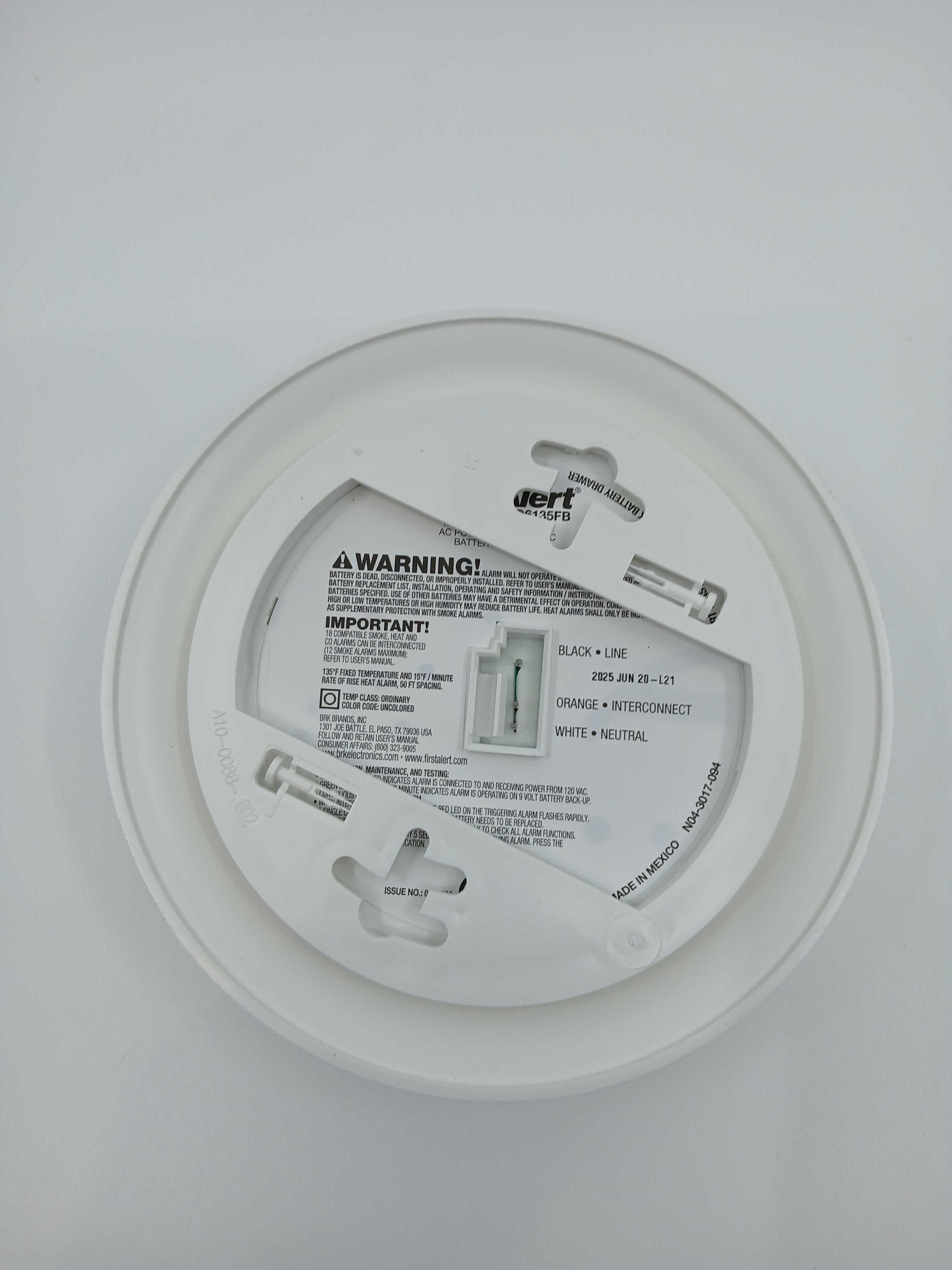 BRK HD6135FB Heat Alarm 135° Fixed and Rate of Rise - The Fire Alarm Supplier