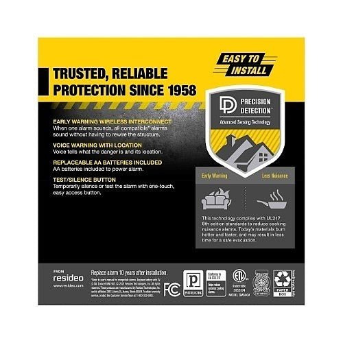 BRK SM500V Interconnect Battery - Operated Smoke Alarm (1046774) - The Fire Alarm Supplier
