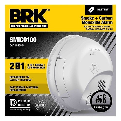 BRK SMICO100 Smoke and Carbon Monoxide Alarm (1046864) - The Fire Alarm Supplier