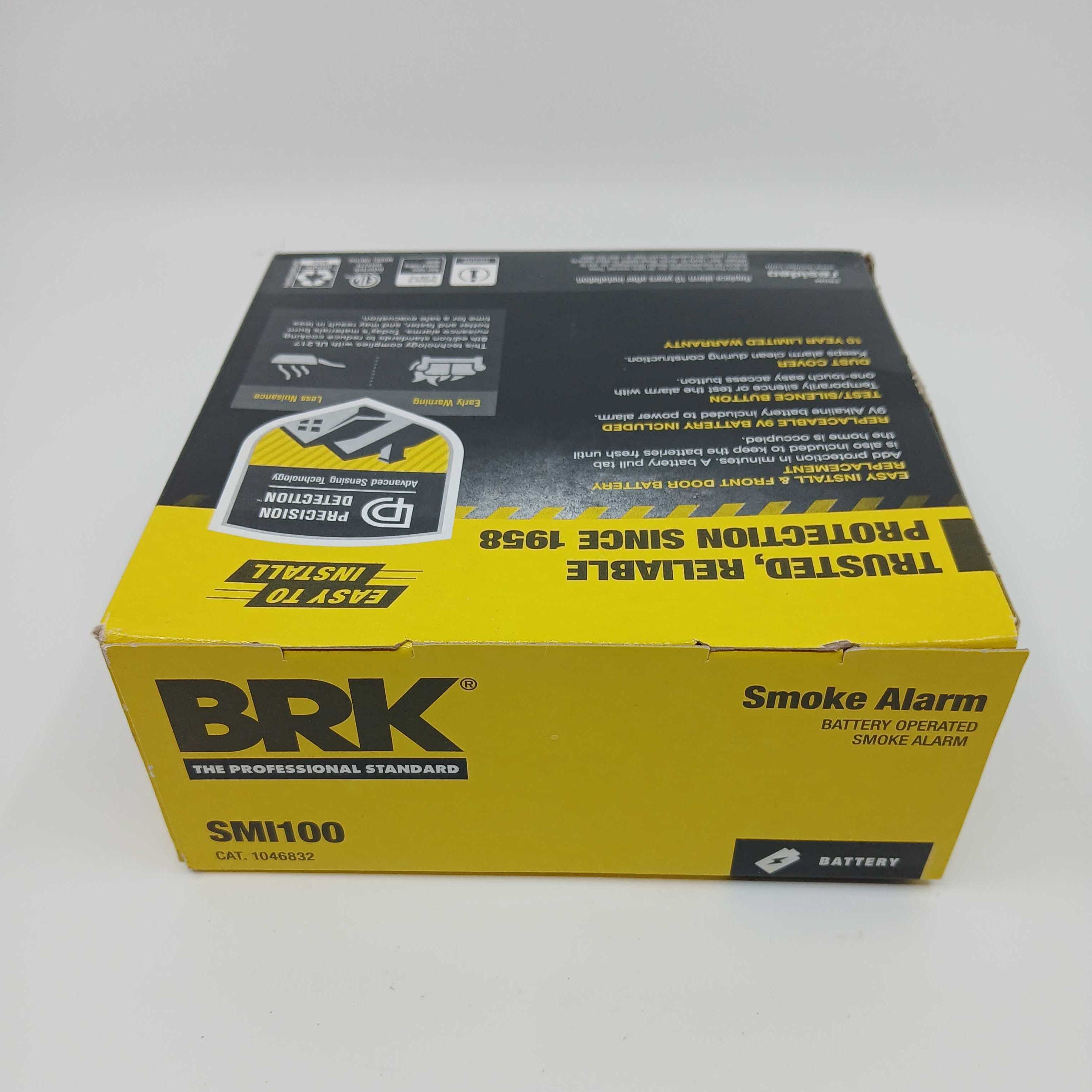 BRK SMI100 Battery-Operated Smoke Alarm (1046832) - The Fire Alarm Supplier