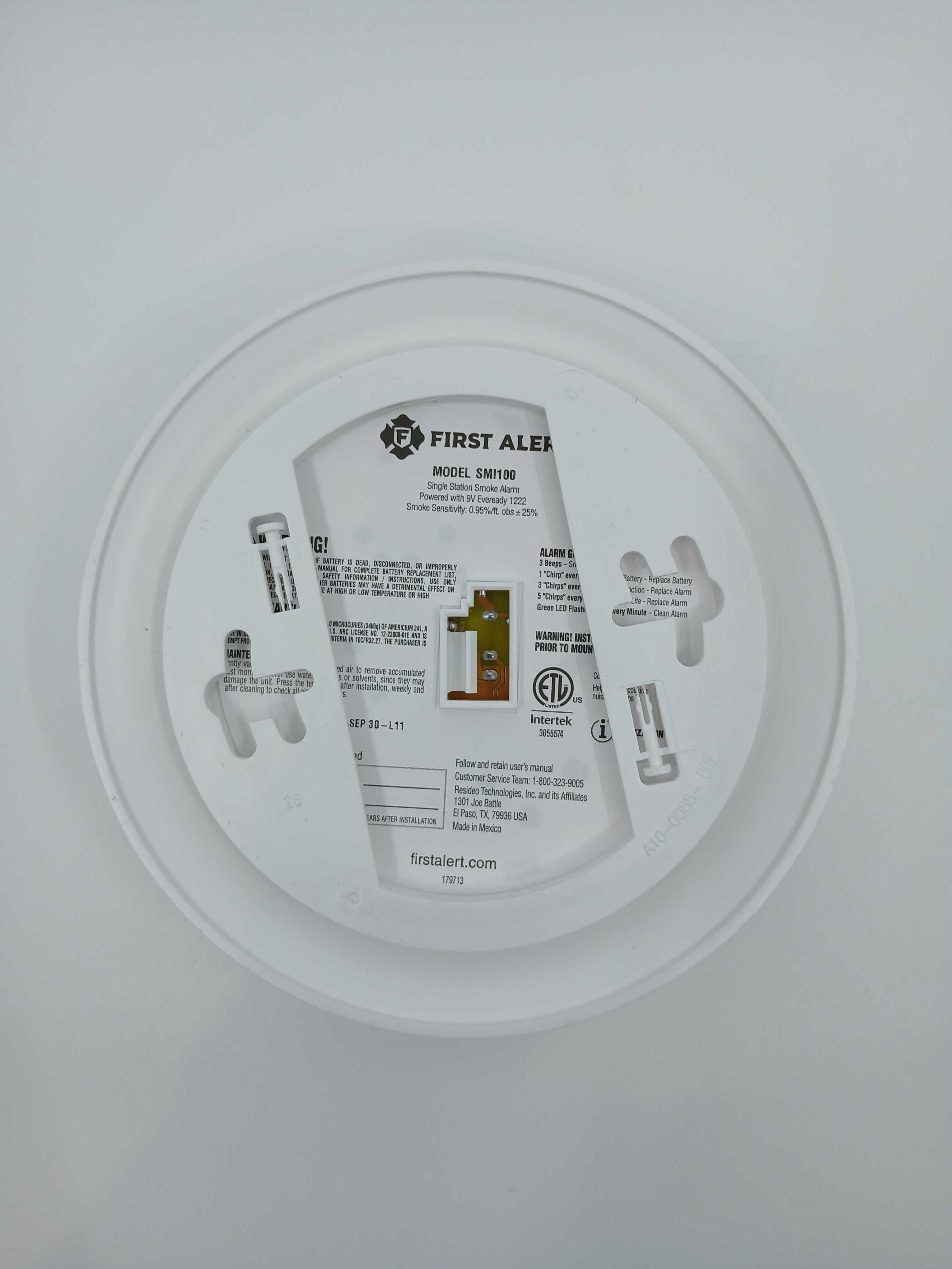 BRK SMI100 Battery-Operated Smoke Alarm (1046832) - The Fire Alarm Supplier