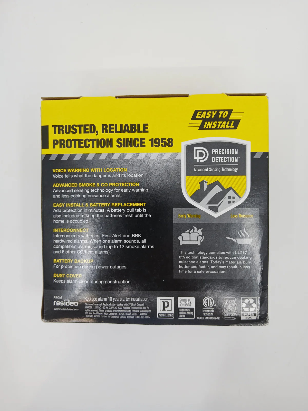 BRK SMCO100V-AC Interconnect Hardwire Smoke and CO Alarm (1046781) - The Fire Alarm Supplier