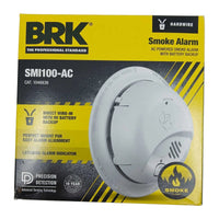 BRK SMI100-AC Interconnect Hardwire Smoke Alarm with Battery Backup (1046836)
