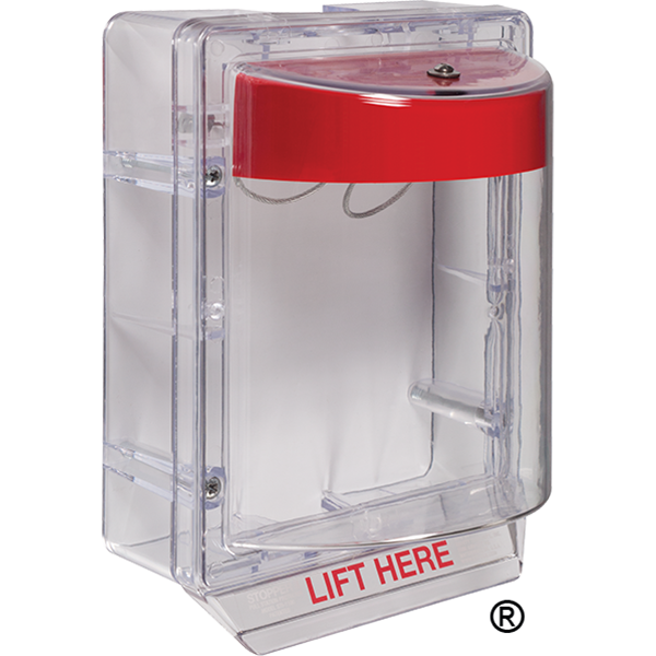 STI STI-1230NR Stopper II Without Horn with Spacer - Red Horn Housing, Clear Spacer