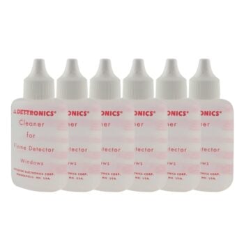 Det-Tronics 001680-001 fire alarm window cleaner 6-pack, easy-to-use cleaning solution for fire alarm glass and sensors.