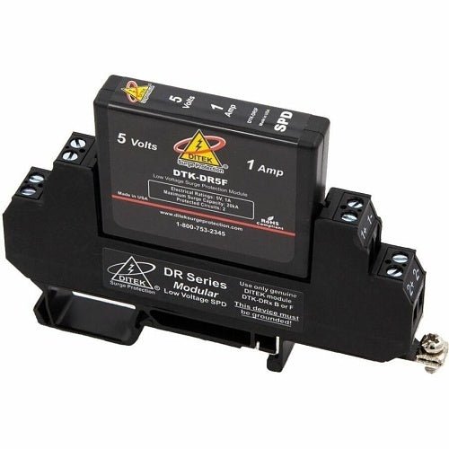 DITEK DTK - DR5F Low Voltage DIN Rail Surge Protector - The Fire Alarm Supplier