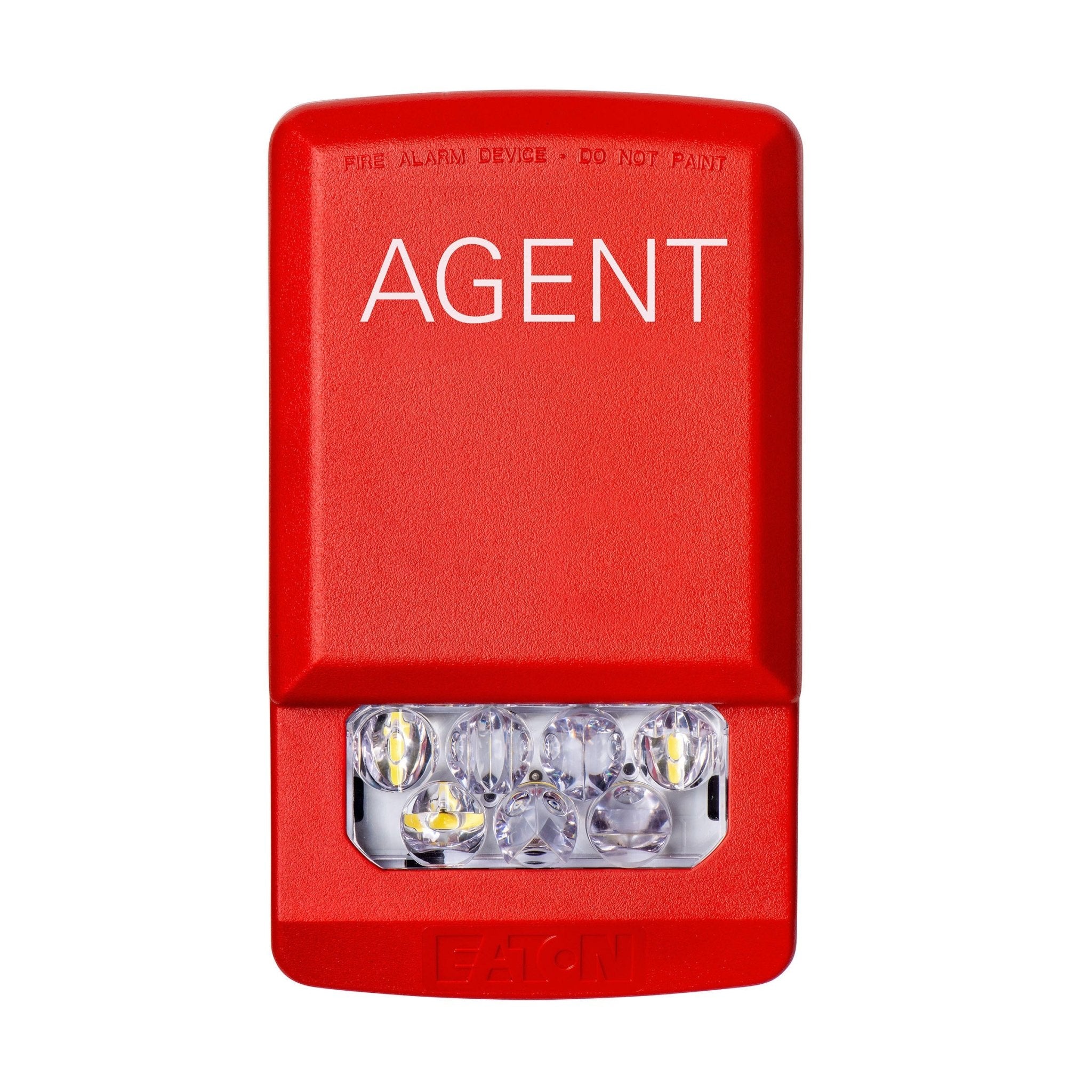 Eaton ELSTR - A Eluxa Strobe, LED, wall, red, AGENT - The Fire Alarm Supplier