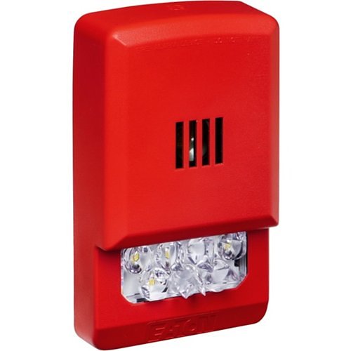 Eaton Wheelock ELHSR-N Eluxa LED Indoor Wall Horn Strobe, 15/185 cd, Red, No Lettering - image 3