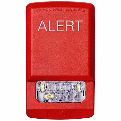Eaton ELSTR - AL Eluxa Indoor LED Strobe, Wall Mount, 24V Red - The Fire Alarm Supplier