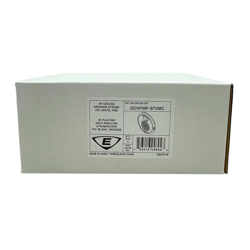 Edwards GCHFWF-S7VMC Multi-Candela Ceiling Speaker Strobe - The Fire Alarm Supplier