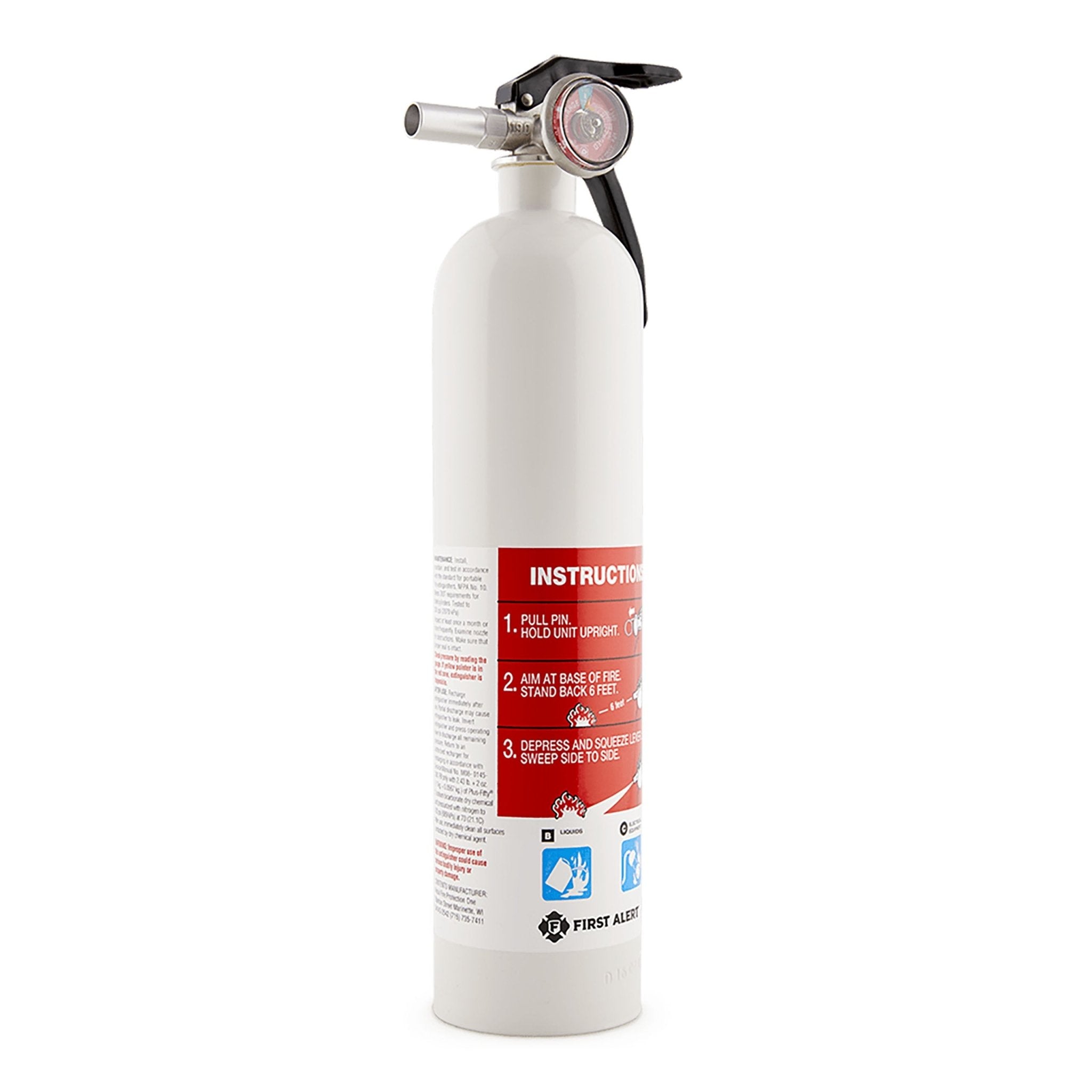 First Alert AUTOMAR10 Rechargeable Auto Marine Fire Extinguisher UL Rated 10 - B:C (FE10GR) - The Fire Alarm Supplier