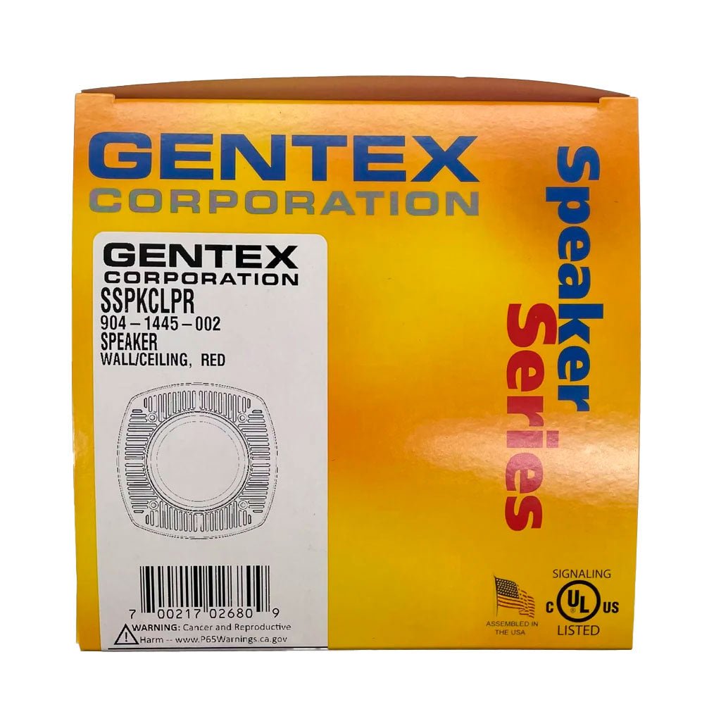 Gentex SSPKCLPR speaker for vehicle audio system, showing the black speaker cone and mounting frame.
