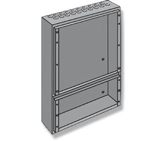 Notifier 020-473-009 ID2000/ID3000 Series Extended Back-box Kit. Space for Up to 17Ah Batteries. H:620mm W:500mm D:122mm