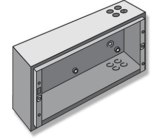 Notifier 020-508-009 ID2000/ID3000 Series Standard Back-box Extension. H:220mm W:500mm D:122mm