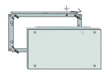 Notifier 020-594 6U X 19" Rack Blank Cover. Black/Grey