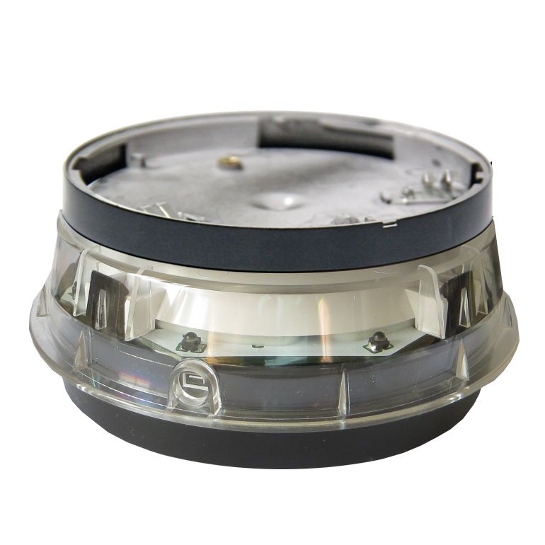 Notifier DSS-BC-I02 Body Colour - Black Flash - Red Lens - Clear Isolator - Yes Red Flash, Black Body, Clear Lens C/w Isolator. Addressable Detector