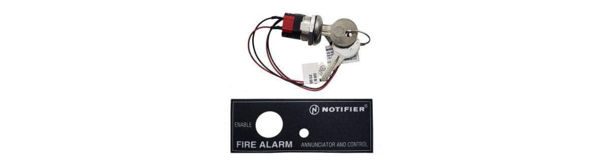 Notifier AKS-1B Annunciator Key Switch Black Label - image 2