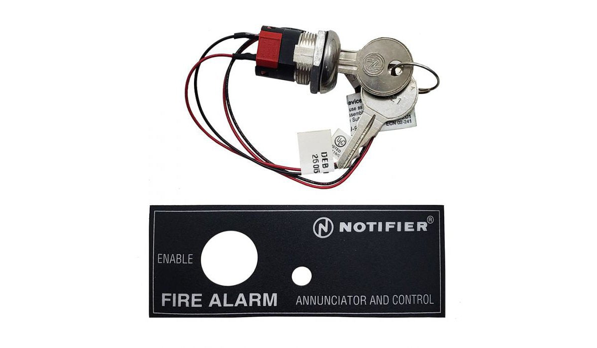 Notifier AKS-1B Annunciator Key Switch Black Label - image 3