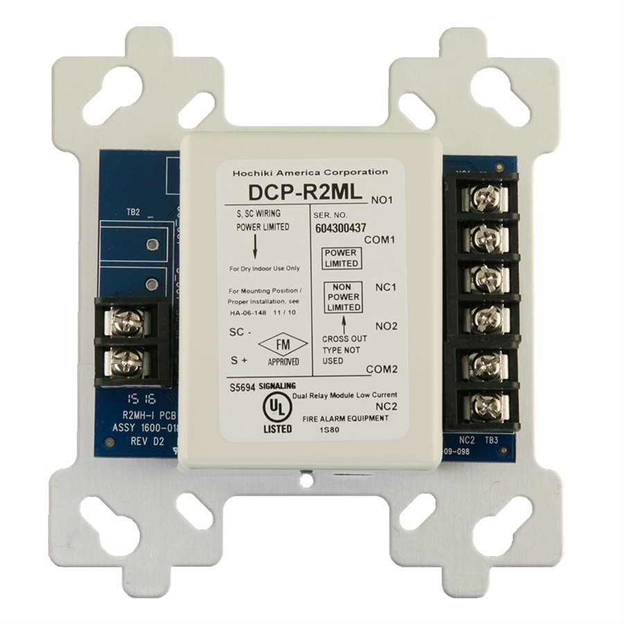 Hochiki R2ML Dual Relay Module 2 AMPS - The Fire Alarm Supplier