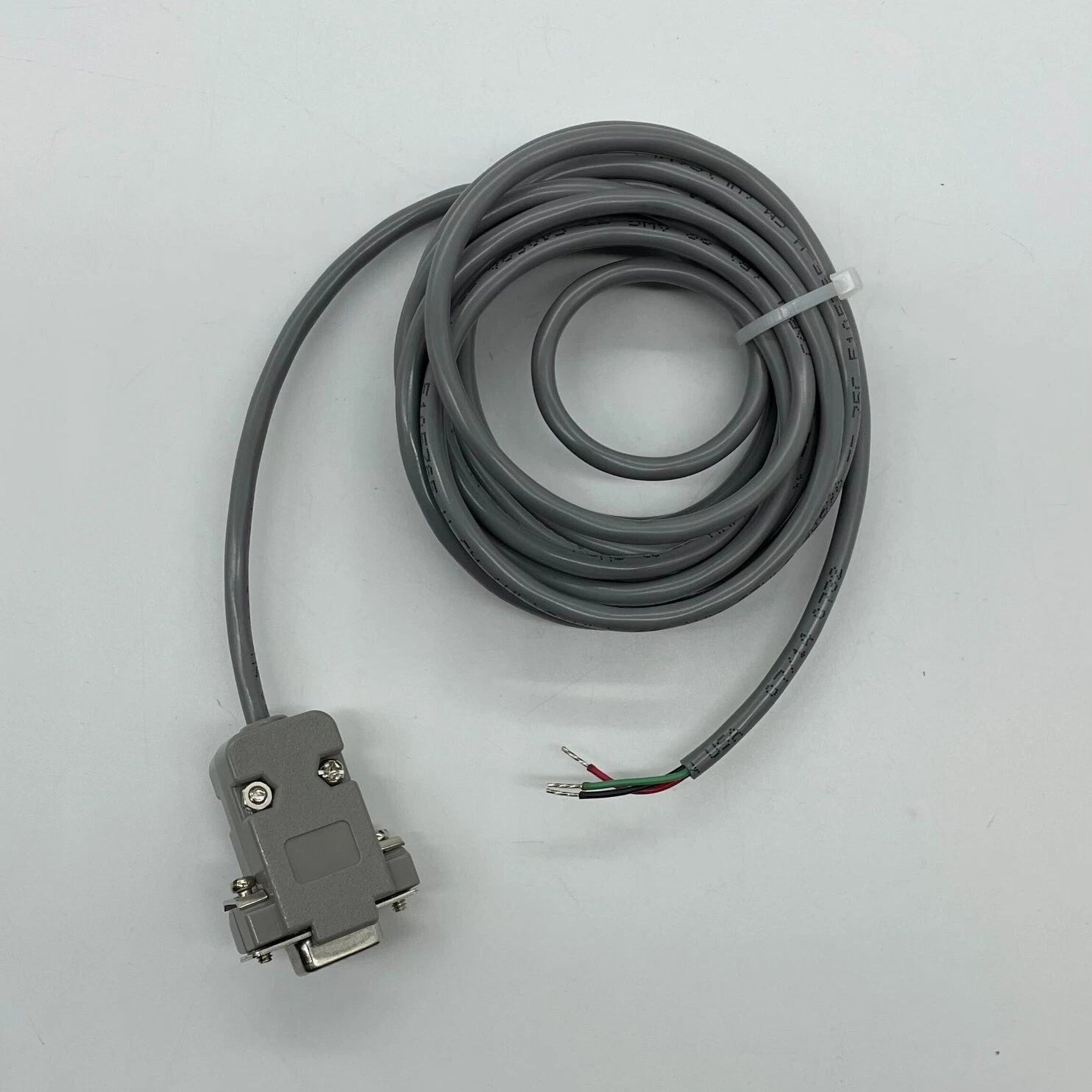 Honeywell 75267 RS232 download cable for E3 and S3 fire alarms, showing a black cable with connectors.