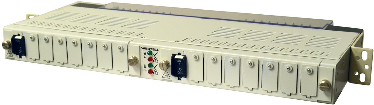 Westell A90-DCB8X8-R Low Current DC Breaker Panel, 8x8, Rear Access, 1RU