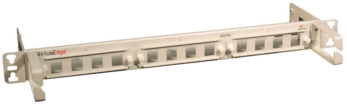 Westell A90-VEUP30 VE 3 POS LGX Panel with 12 POS Keystone 1RU