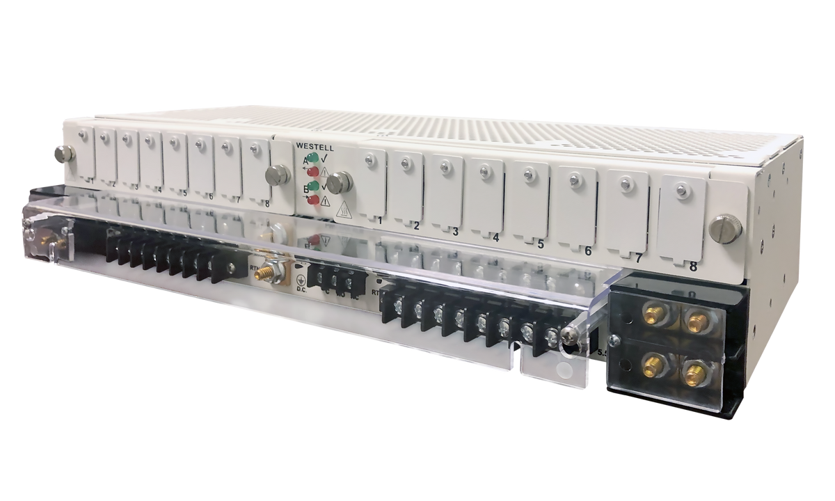 Westell A90-DCB8X8-FFA Low Current DC Breaker Panel, 8x8, Front Access, 2RU