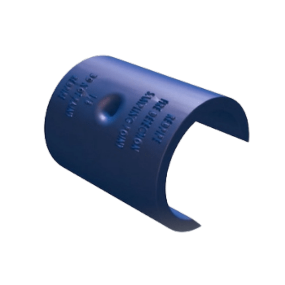 Blue ModuLaser RP5252 Sample Hole Marker for fire alarms, 9/64 inch size, used for precise marking and installation.