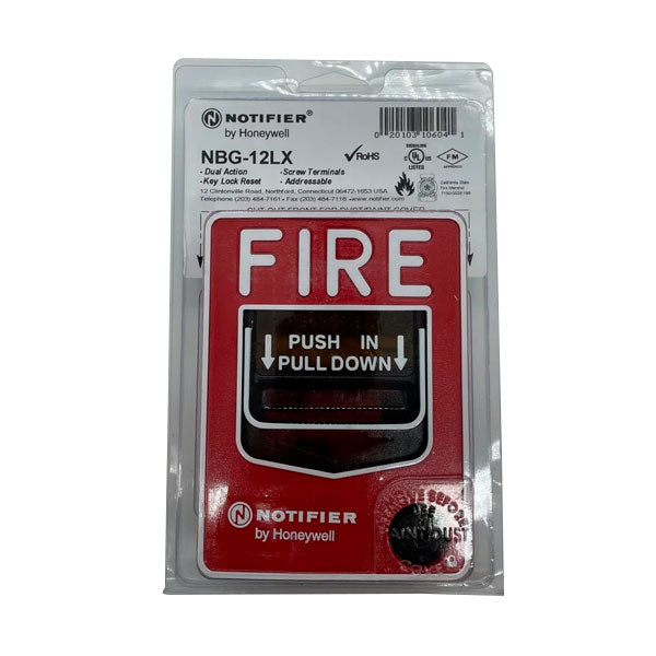 Notifier NBG-12LX Dual-Action Addressable Pull Station - The Fire Alarm Supplier