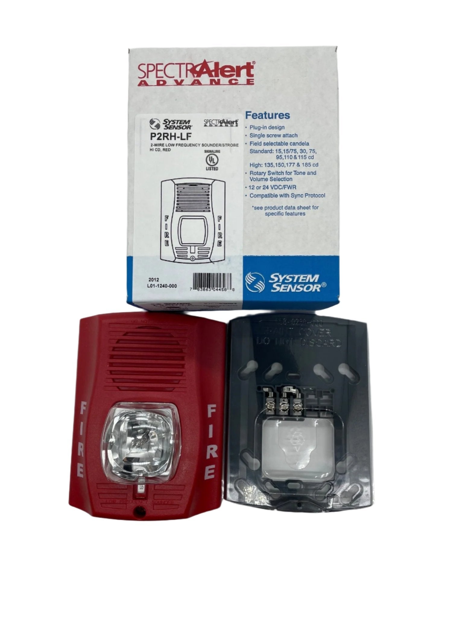 System Sensor P2RH-LF Low Frequency Sounder Strobe System Sensor P2RH-LF Low Frequency Sounder Strobe