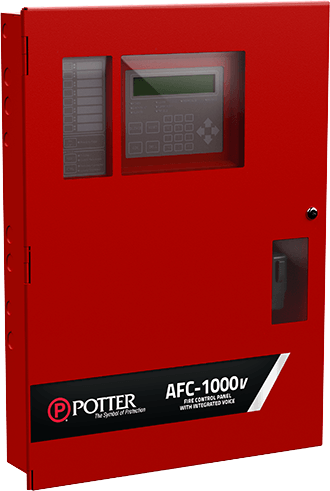 Potter AFC - 1000V Integrated Voice Emergency Evacuation Panel - The Fire Alarm Supplier